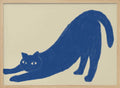 Stretching Blue Cat