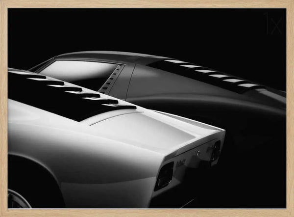 Sleek Classic Cars Art Print UK — Dark Moody Dark Wall Art — Living Room — Wall It All Prints