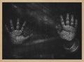 Isolated Wet Hands