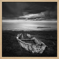 Abandoned Boat Dark Sky
