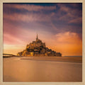 Mont Saint-Michel Sunset Glow