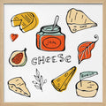 Delicious Cheese and Jam