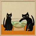 Mischievous Cat And Fish