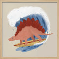 Surfing Stegosaurus