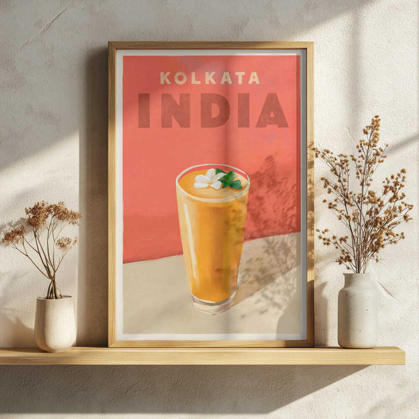 Travel Poster Cocktail Kolkata India
