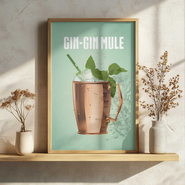 Refreshing Gin Mule Art Print UK — Japanese Fresh Wall Art — Living Room — Wall It All Prints