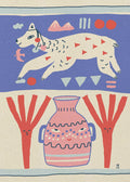 Playful Llama Folk Art