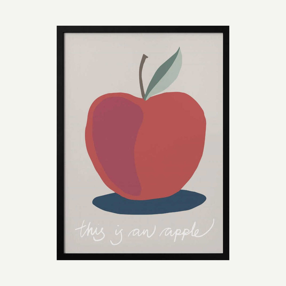 This is an Apple Art Print UK — Abstract Vibrant Wall Art — Kitchen — Wall It All Prints