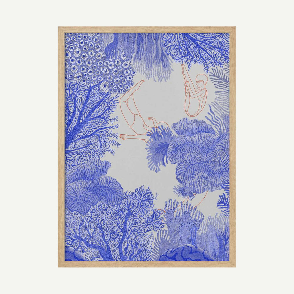 Underwater Art Print UK — Abstract Minimal Wall Art — Office — Wall It All Prints