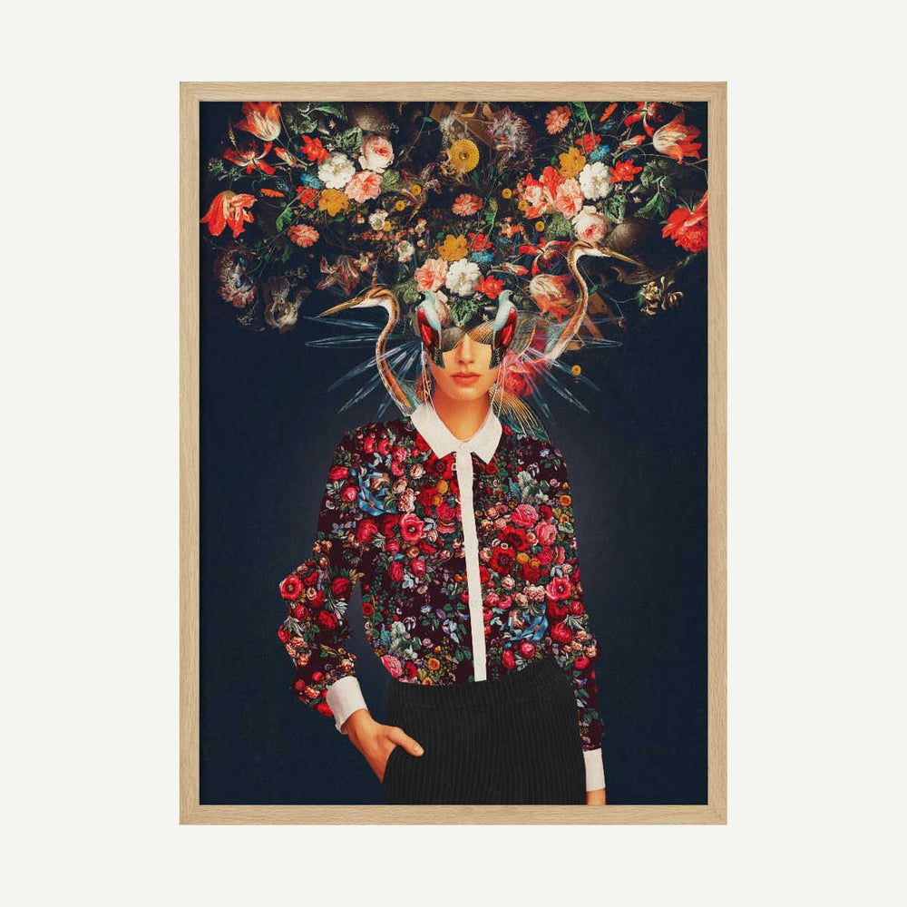 Your Head Was Full of Colours That Had No Names Art Print UK — Botanical Vibrant Wall Art — Living Room — Wall It All Prints