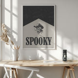 Spooky Cowboy Skull Halloween Wall Art Print – Gothic Skull Halloween Poster