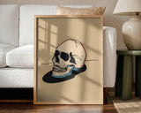 Artistic Skull Study Halloween Wall Art Print – Gothic Vintage Halloween Poster