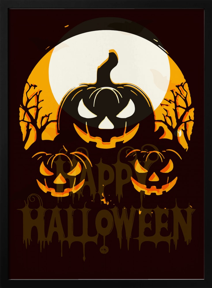 Spooky Halloween Night Halloween Wall Art Print – Spooky Halloween Poster