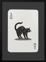 Halloween Ace - Cat Halloween Wall Art Print – Cute Kawaii Halloween Poster