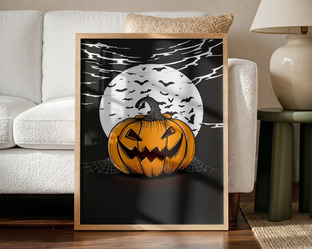 Spooky Halloween Night Halloween Wall Art Print – Spooky Halloween Poster