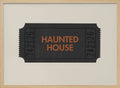 Haunted House Ticket Halloween Wall Art Print