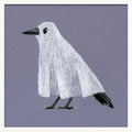 Funny Ghost Bird Halloween Wall Art Print