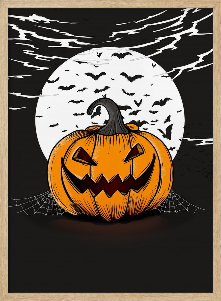 Spooky Halloween Night Halloween Wall Art Print – Spooky Halloween Poster