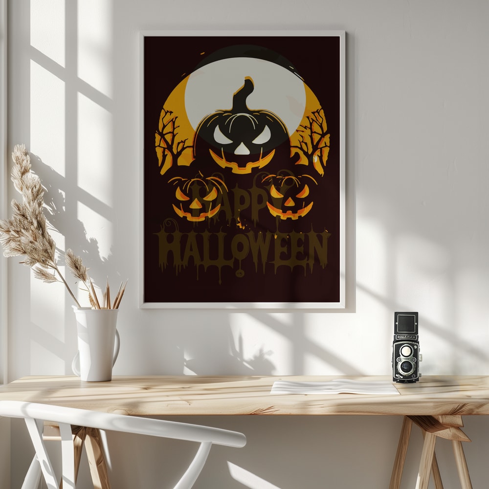 Spooky Halloween Night Halloween Wall Art Print – Spooky Halloween Poster