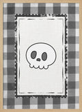 Cute Halloween Skull Halloween Wall Art Print