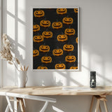 Spooky Halloween Pumpkins Halloween Wall Art Print – Spooky Halloween Poster