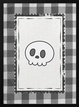 Cute Halloween Skull Halloween Wall Art Print – Cute Kawaii Halloween Poster