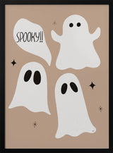 Spooky Cute Ghosts Halloween Wall Art Print – Cute Kawaii Halloween Poster