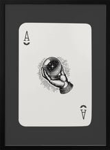 Mystical Crystal Ball Ace Halloween Wall Art Print – Gothic Occult Halloween Poster