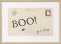 Halloween Boo Postcard Halloween Wall Art Print