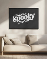 Spooky Halloween Bats Halloween Wall Art Print – Gothic Vintage Halloween Poster