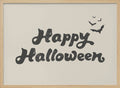 Happy Halloween Bats Halloween Wall Art Print