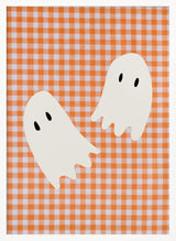 Playful Halloween Ghosts Halloween Wall Art Print – Cute Kawaii Halloween Poster