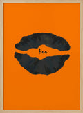Halloween Boo Lips Halloween Wall Art Print