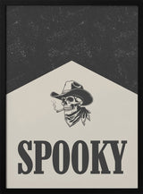Spooky Cowboy Skull Halloween Wall Art Print – Gothic Skull Halloween Poster