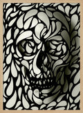 Shadow Skull Forms Halloween Wall Art Print