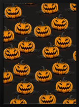 Spooky Halloween Pumpkins Halloween Wall Art Print – Spooky Halloween Poster