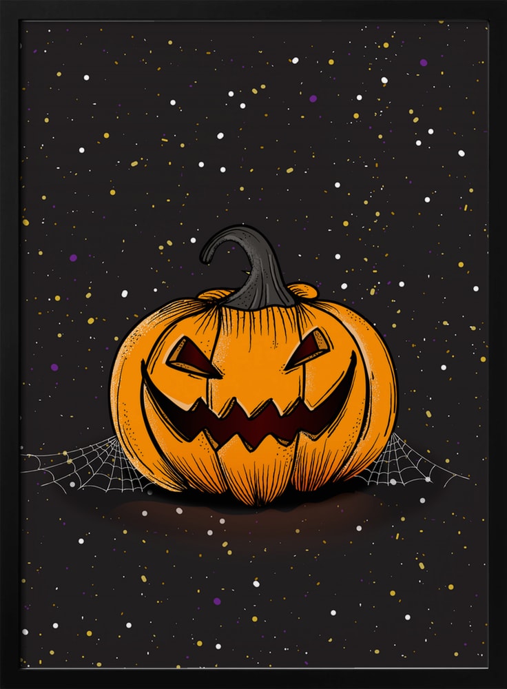 Spooky Halloween Pumpkin Halloween Wall Art Print – Spooky Halloween Poster