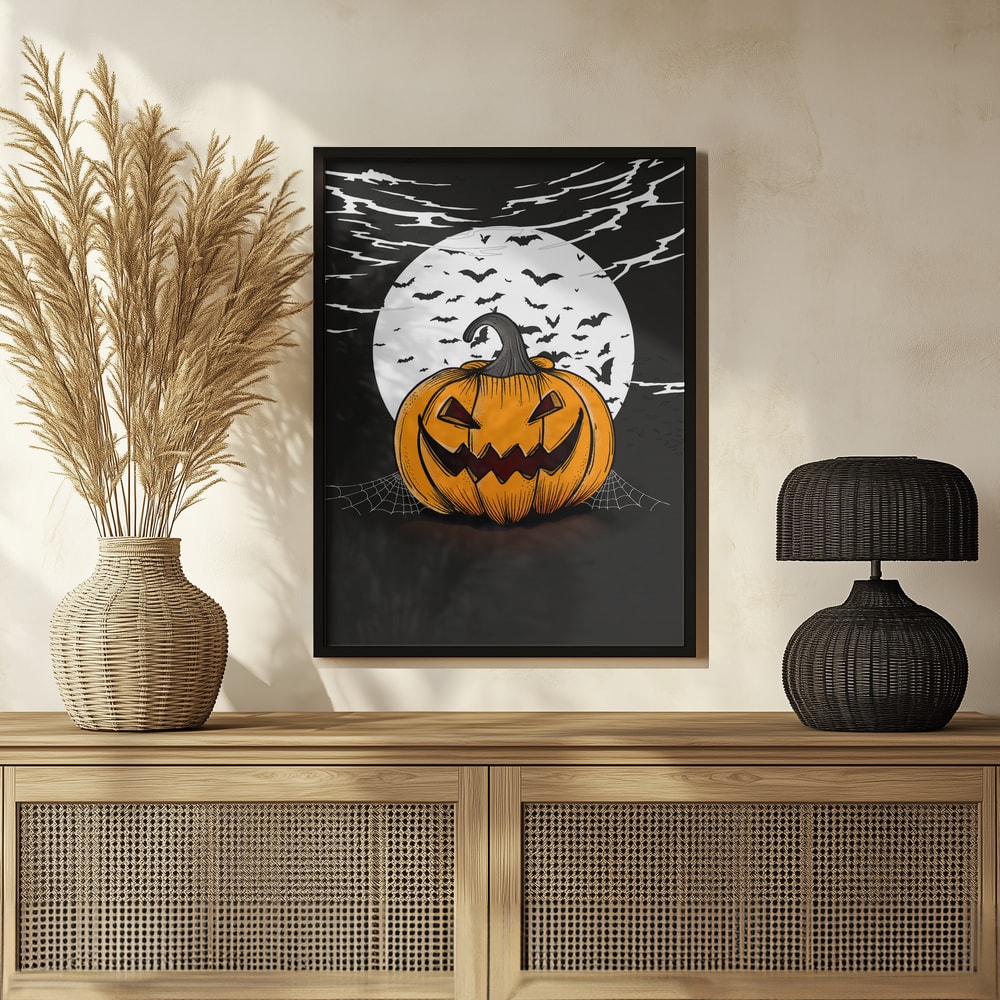 Spooky Halloween Night Halloween Wall Art Print – Spooky Halloween Poster