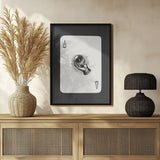 Mystical Crystal Ball Ace Halloween Wall Art Print – Gothic Occult Halloween Poster