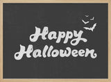 Happy Halloween Bats Halloween Wall Art Print – Spooky Halloween Poster