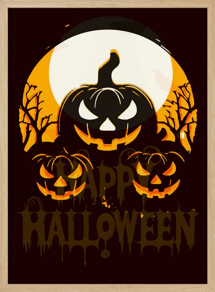 Spooky Halloween Night Halloween Wall Art Print – Spooky Halloween Poster