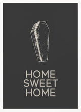 Home Sweet Coffin Halloween Wall Art Print – Funny Halloween Poster