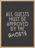 Guests Approved By Ghosts Halloween Wall Art Print