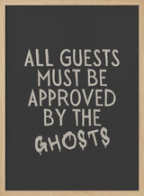 Guests Approved By Ghosts Halloween Wall Art Print – Funny Halloween Poster