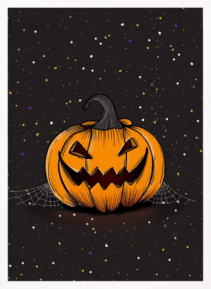 Spooky Halloween Pumpkin Halloween Wall Art Print – Spooky Halloween Poster