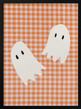 Playful Halloween Ghosts Halloween Wall Art Print – Cute Kawaii Halloween Poster