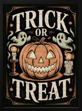 Trick or Treat Halloween Wall Art Print – Spooky Halloween Poster