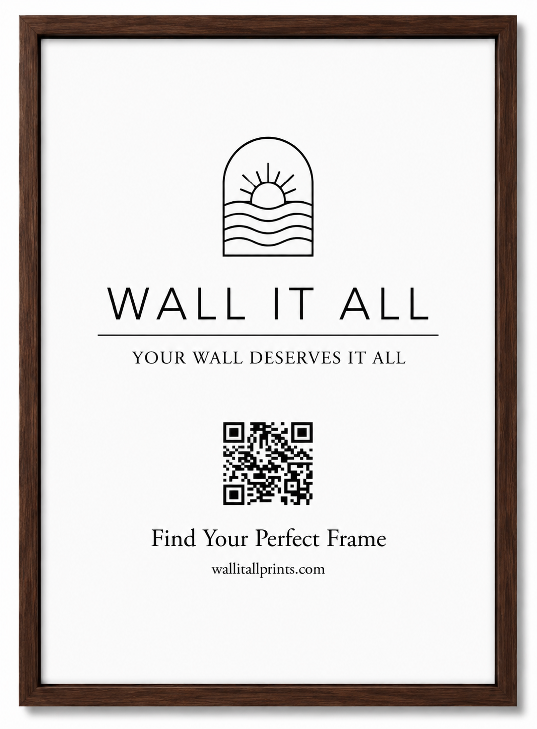 BROWN FRAME Art Print UK — Japanese Vibrant Wall Art — Living Room — Wall It All Prints