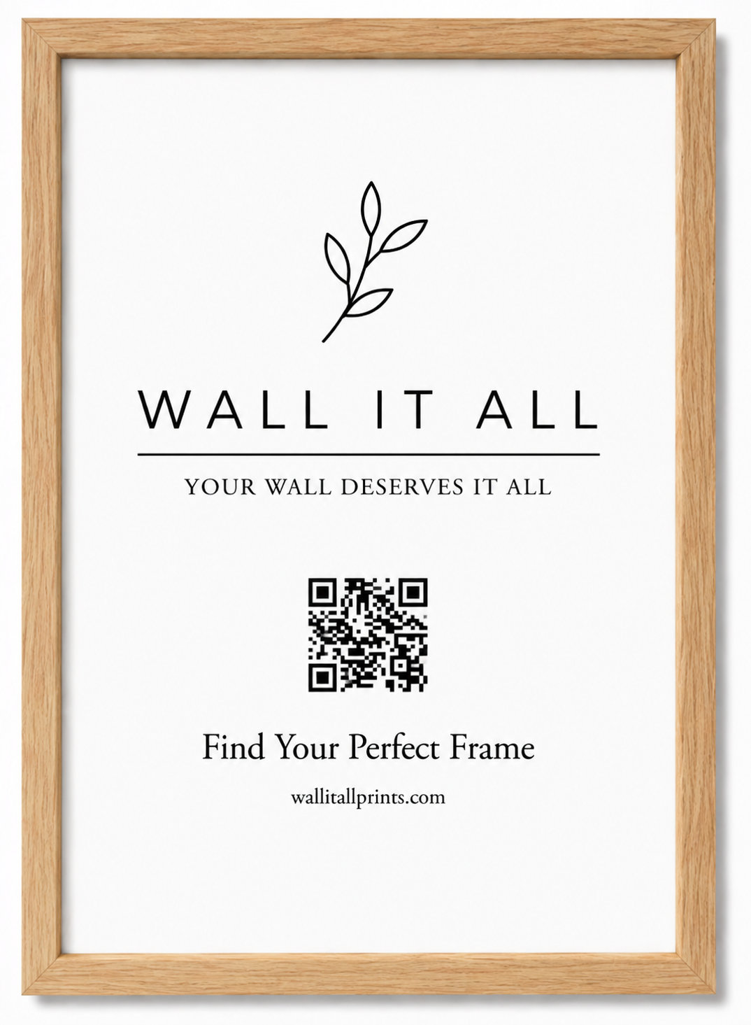 NATURAL BROWN FRAME Art Print UK — Japanese Vibrant Wall Art — Living Room — Wall It All Prints