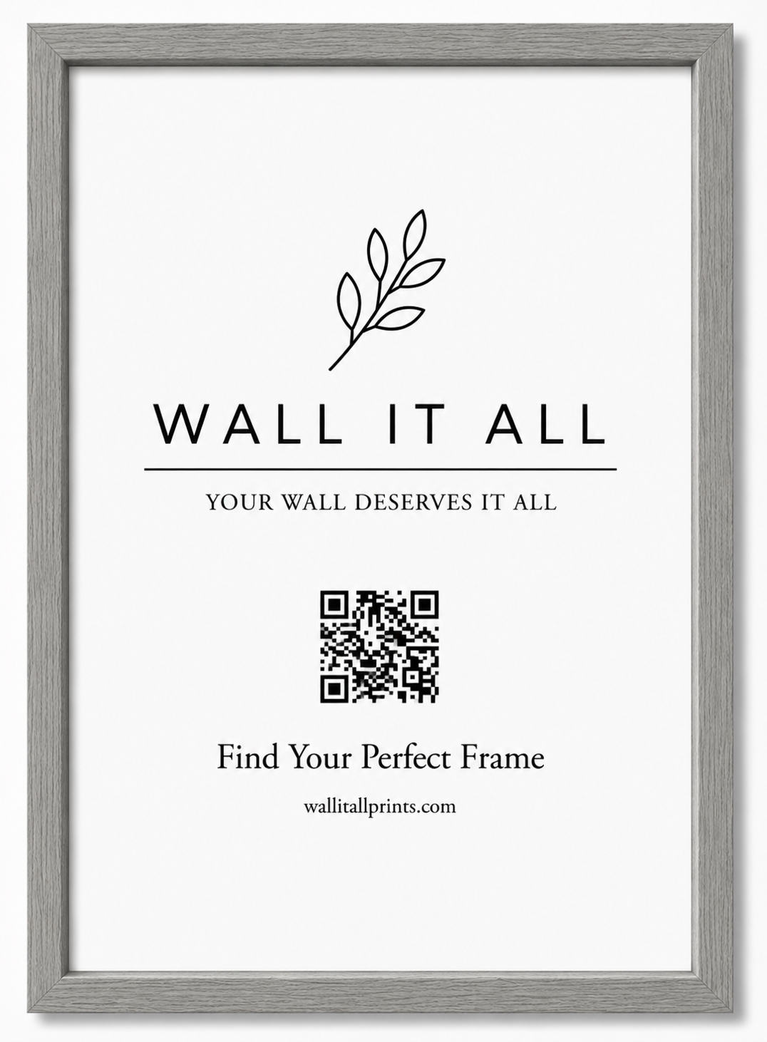 GREY FRAME Art Print UK — Japanese Vibrant Wall Art — Living Room — Wall It All Prints